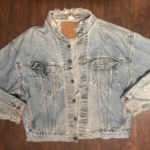 Vintage Levi’s Denim Jean Trucker Jacket USA Made  Denim L 90’s